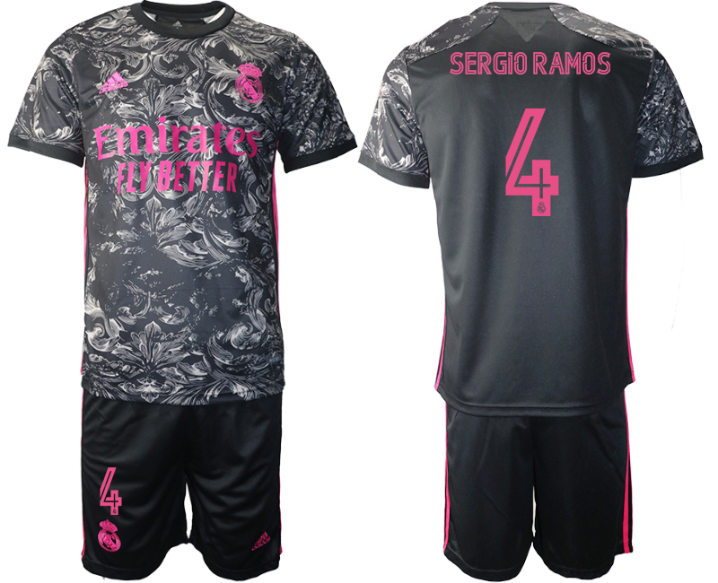 2021 Men Real Madrid away #4 soccer jerseys